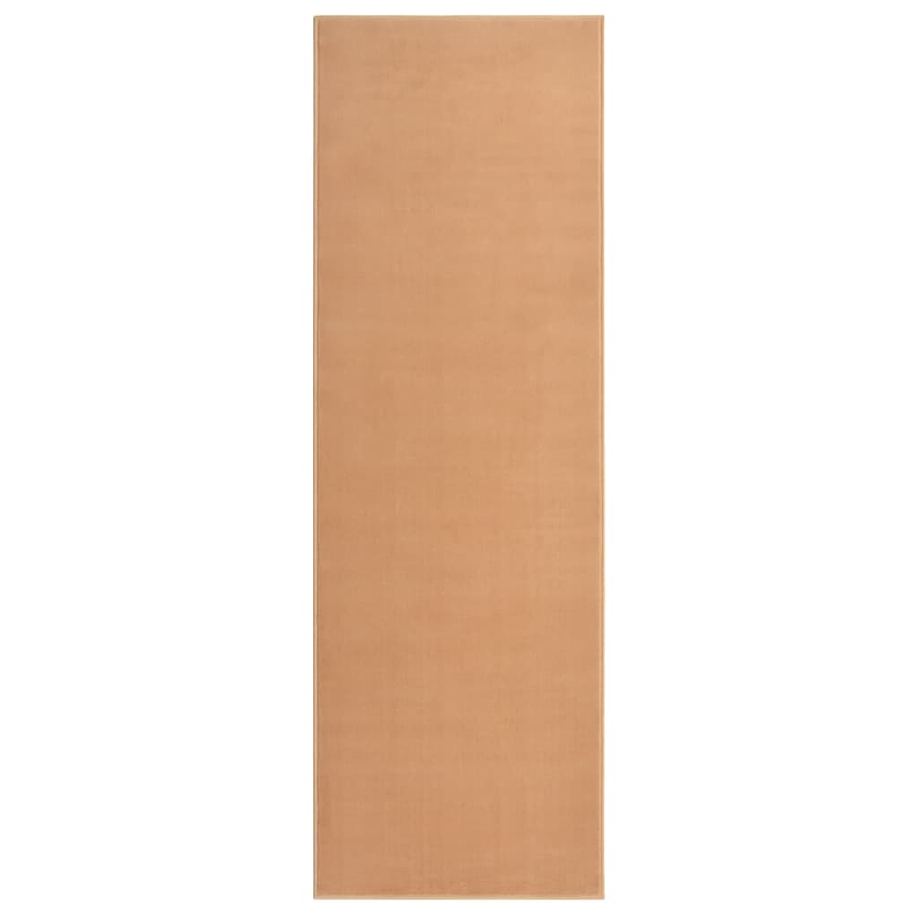 Tappeto Lungo in BCF Beige 80x250 cm - homemem39