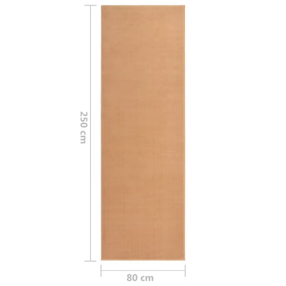 Tappeto Lungo in BCF Beige 80x250 cm - homemem39