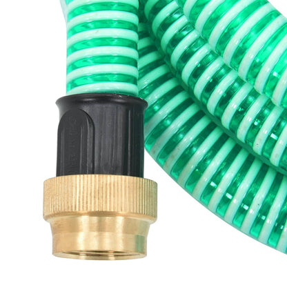 Tubo di Aspirazione con Connettori in Ottone 3 m 25 mm Verde - homemem39