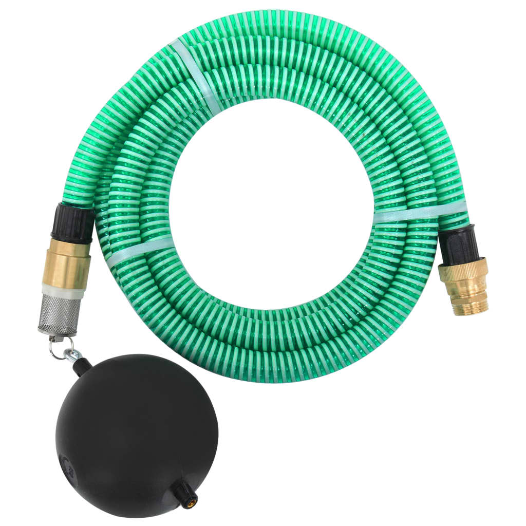 Tubo di Aspirazione con Connettori in Ottone 7 m 25 mm Verde - homemem39