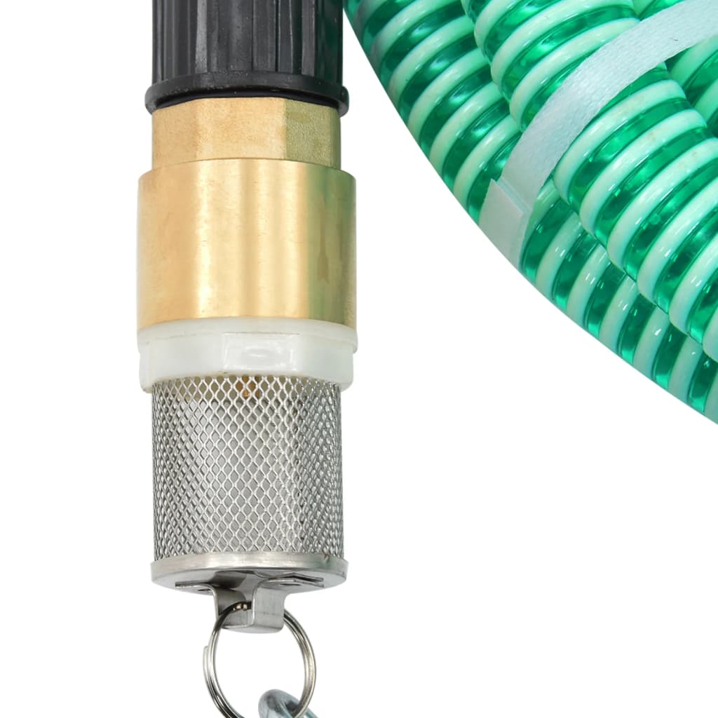 Tubo di Aspirazione con Connettori in Ottone 7 m 25 mm Verde - homemem39