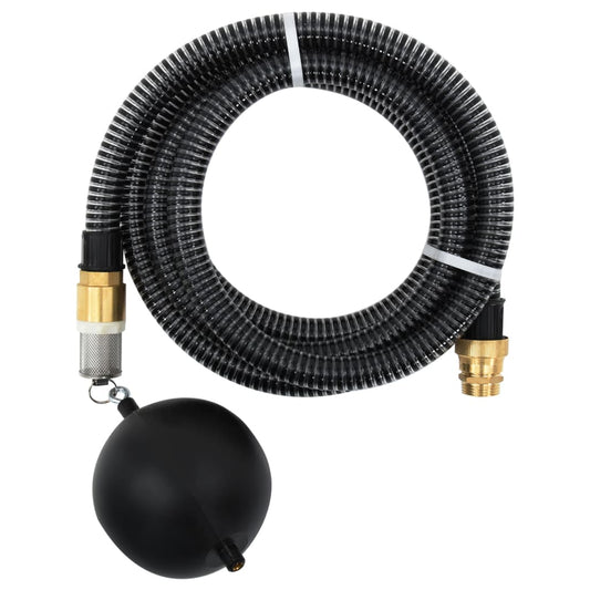 Tubo di Aspirazione con Connettori in Ottone 4 m 25 mm Nero - homemem39