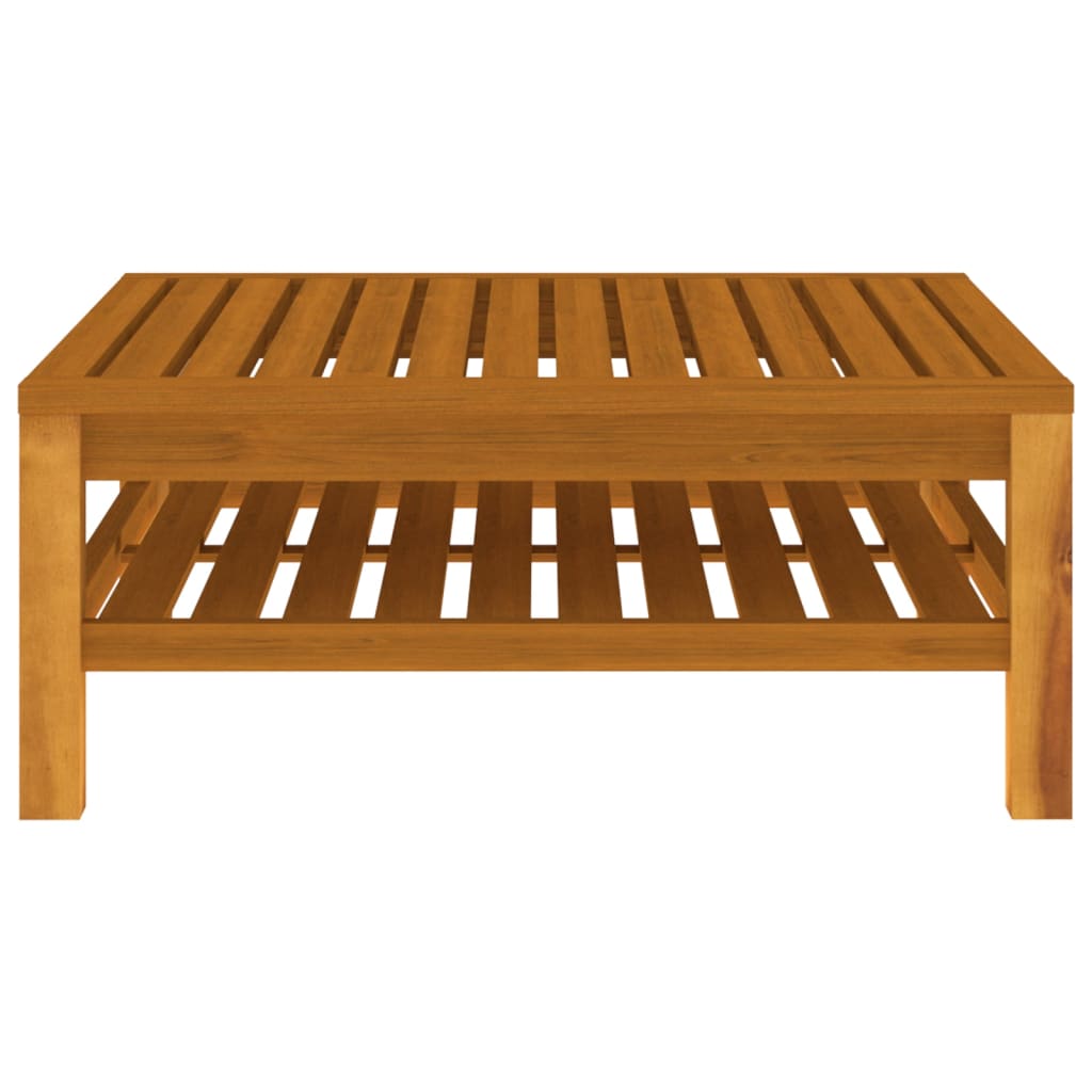 Set Divani da Giardino 2pz Cuscini Bianco Crema Massello Acacia - homemem39