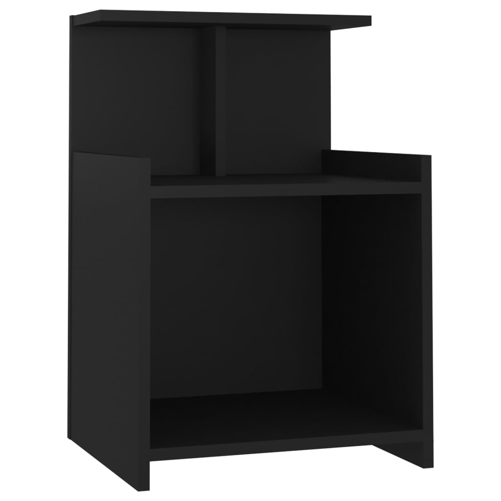 Comodini 2 pz Nero 40x35x60 cm in Truciolato - homemem39