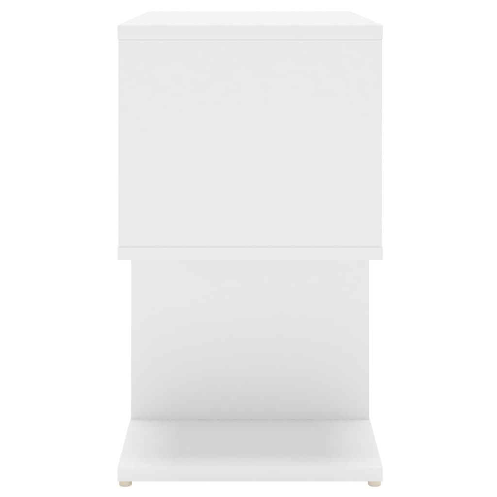 Comodini 2 pz Bianco 50x30x51,5 cm in Truciolato - homemem39