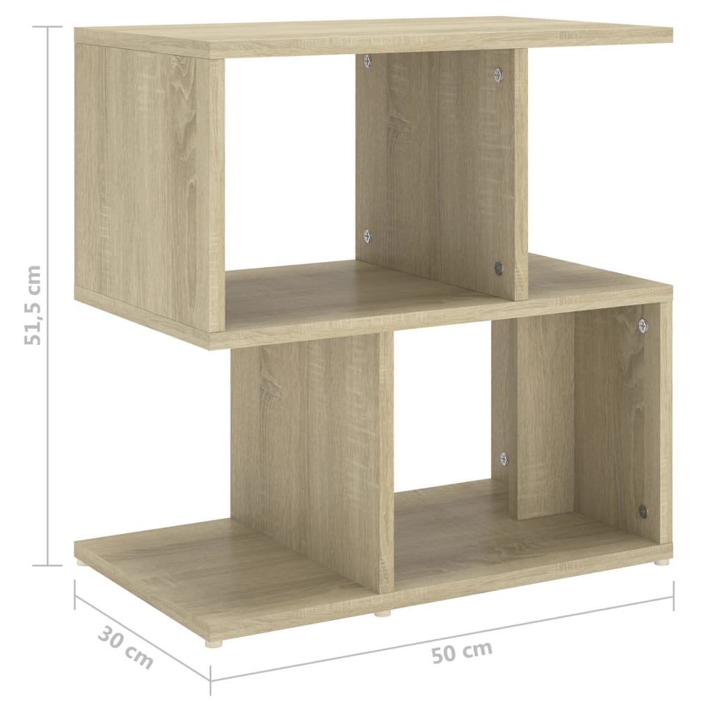 Comodini 2pz Rovere Sonoma 50x30x51,5 cm in Legno Multistrato - homemem39