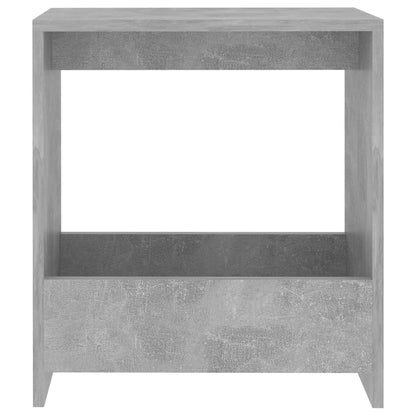 Tavolino Grigio Cemento 50x26x50 cm in Truciolato - homemem39