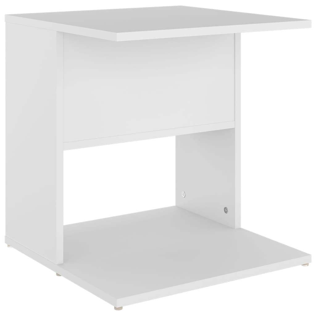 Tavolino Bianco 45x45x48 cm in Legno Multistrato - homemem39