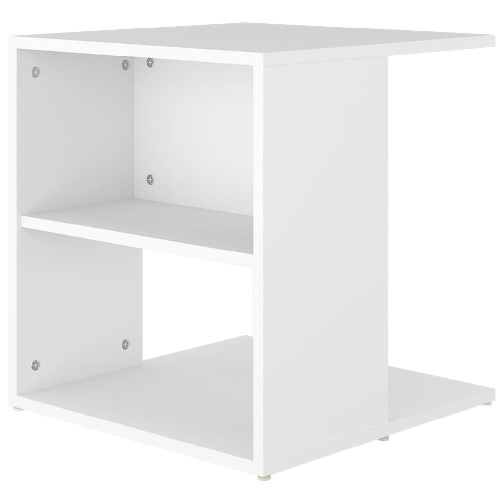 Tavolino Bianco 45x45x48 cm in Legno Multistrato - homemem39