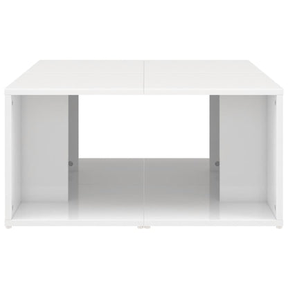 Tavolini da Salotto 4 pz Bianco Lucido 33x33x33cm in Truciolato - homemem39