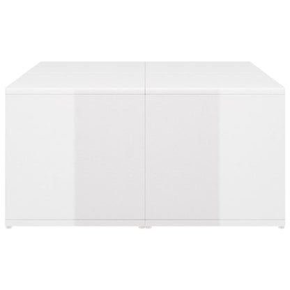 Tavolini da Salotto 4 pz Bianco Lucido 33x33x33cm in Truciolato - homemem39