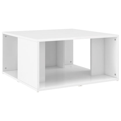 Tavolini da Salotto 4 pz Bianco Lucido 33x33x33cm in Truciolato - homemem39