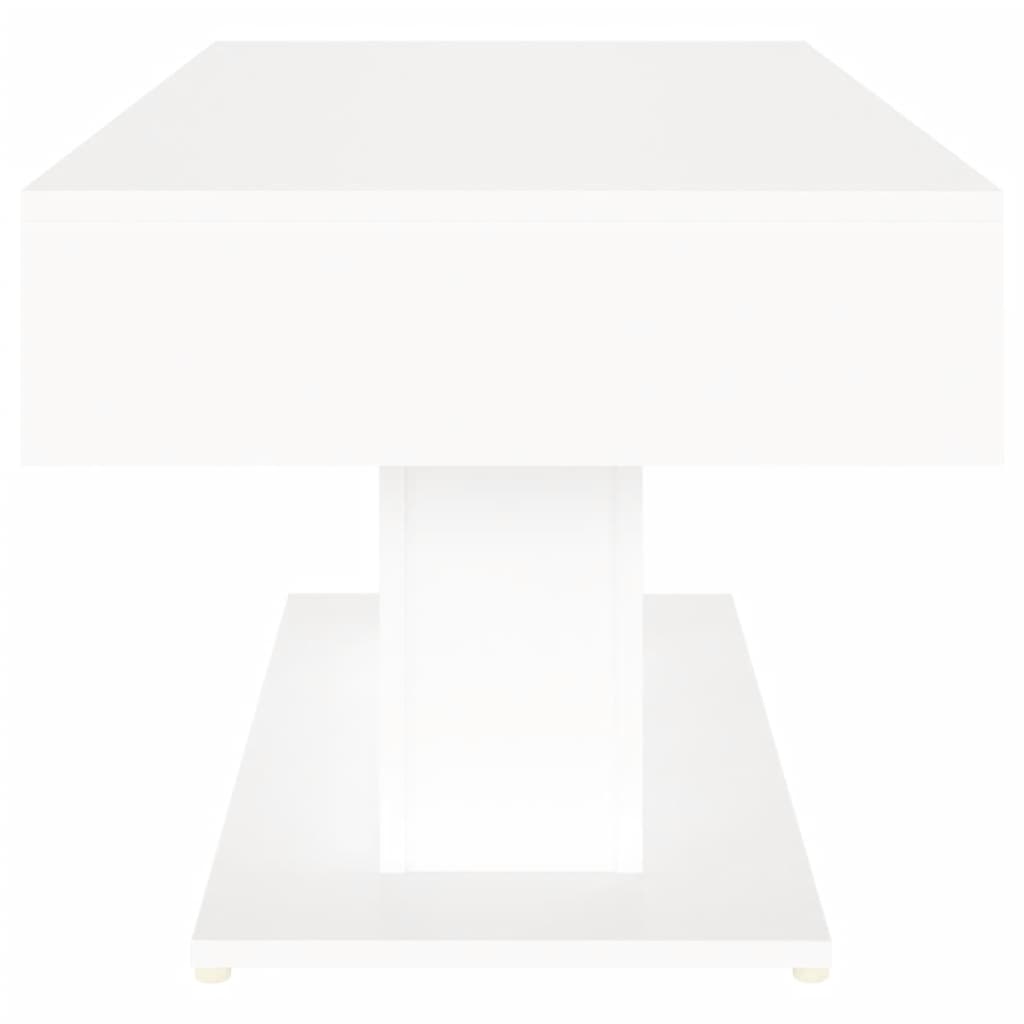 Tavolino da Salotto Bianco 96x50x45 cm in Truciolato - homemem39