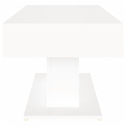 Tavolino da Salotto Bianco 96x50x45 cm in Truciolato - homemem39