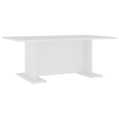 Tavolino da Caffè Bianco 103,5x60x40 cm in Truciolato - homemem39