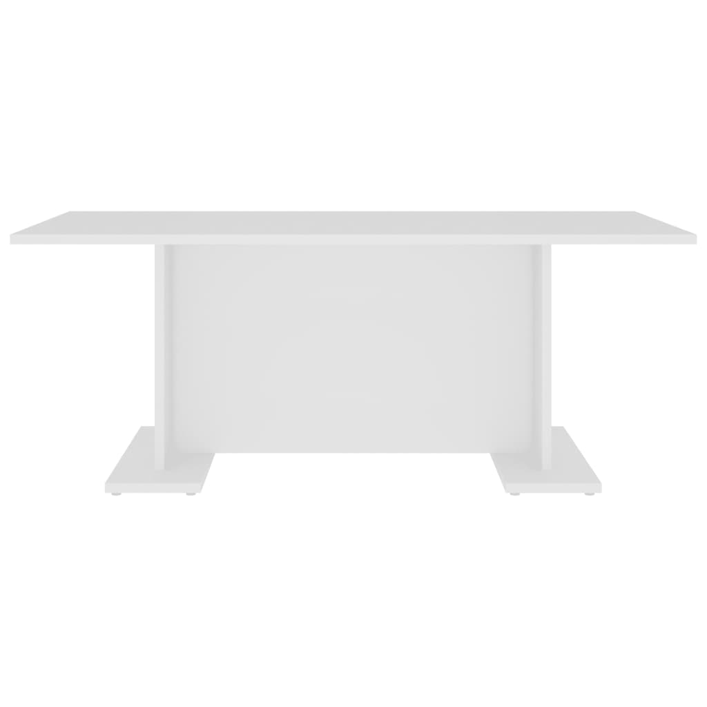 Tavolino da Caffè Bianco 103,5x60x40 cm in Truciolato - homemem39