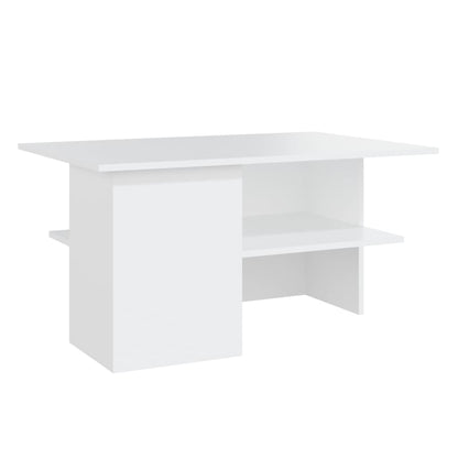 Tavolino da Salotto Bianco 90x60x46,5 cm in Truciolato - homemem39