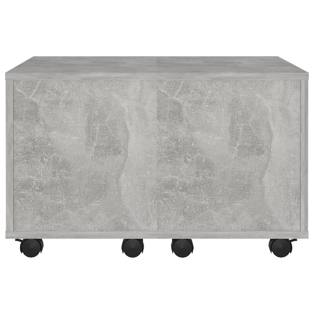 Tavolino da Salotto Grigio Cemento 60x60x38 cm in Truciolato - homemem39