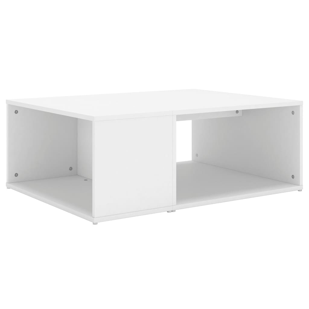 Tavolino da Salotto Bianco 90x67x33 cm in Legno Multistrato - homemem39