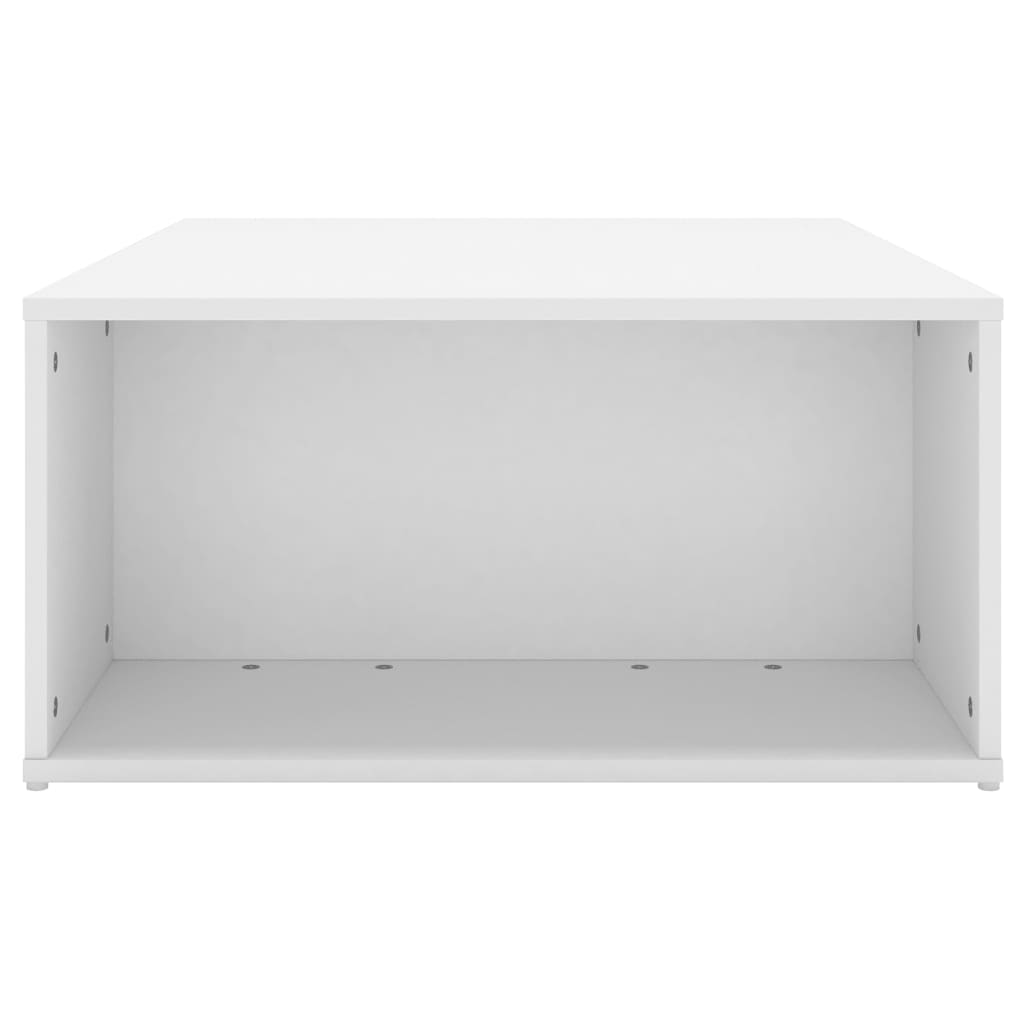 Tavolino da Salotto Bianco 90x67x33 cm in Legno Multistrato - homemem39