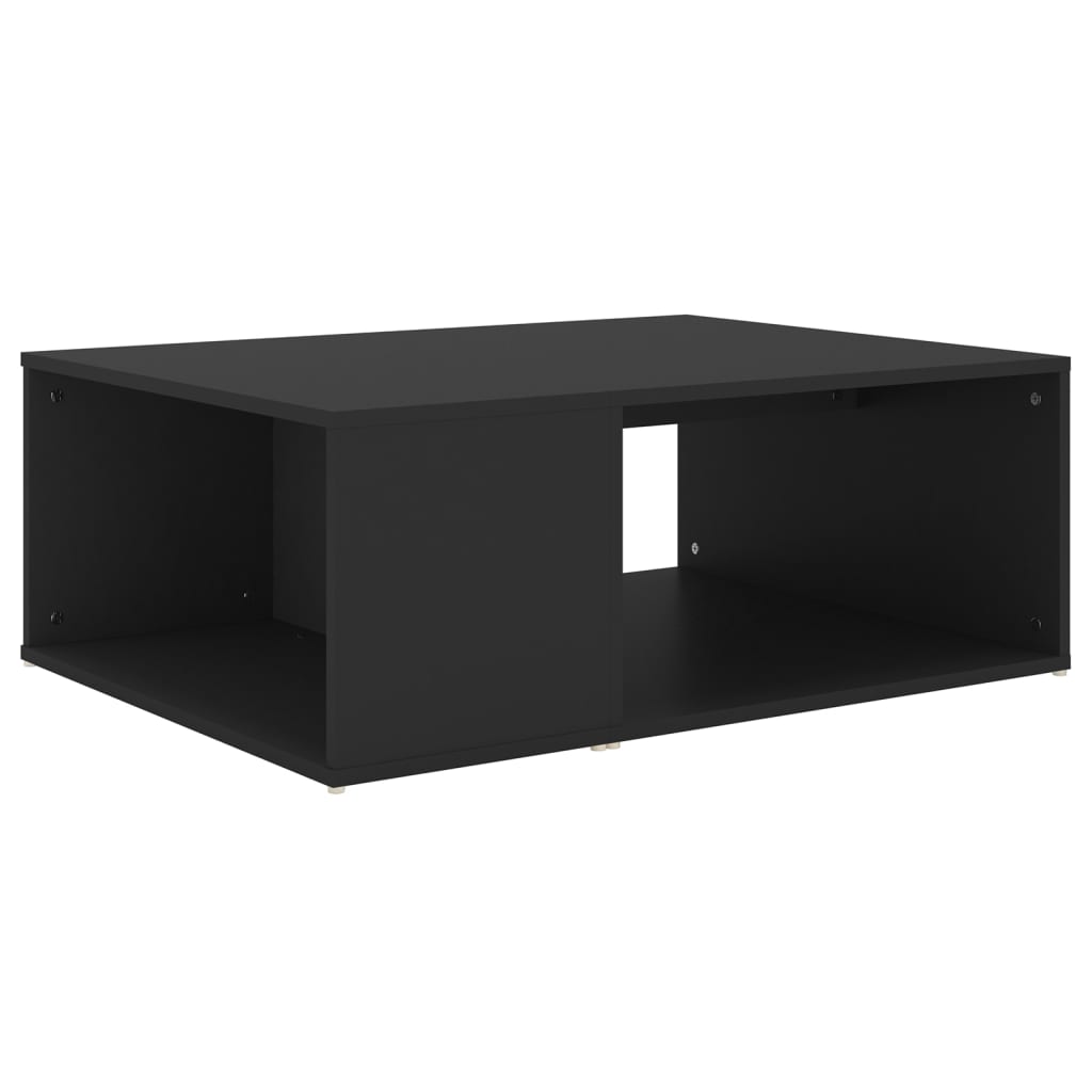 Tavolino da Salotto Nero 90x67x33 cm in Truciolato - homemem39