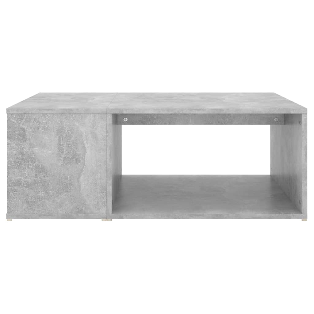 Tavolino da Salotto Grigio Cemento 90x67x33 cm in Truciolato - homemem39