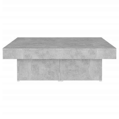 Tavolino da Salotto Grigio Calcestruzzo 90x90x28cm Truciolato - homemem39