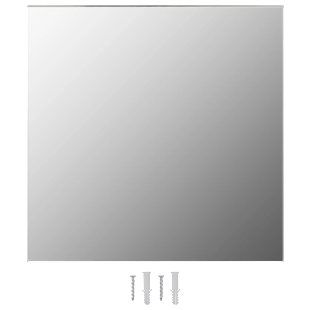 Specchio da Parete Quadrato con Luci LED in Vetro - homemem39