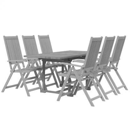 Set da Pranzo da Giardino 7 pz in Legno Massello di Acacia - homemem39