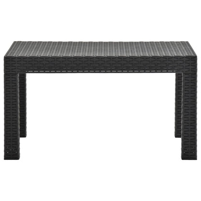 Set Divani da Giardino 2 pz con Cuscini in Rattan PP Antracite - homemem39