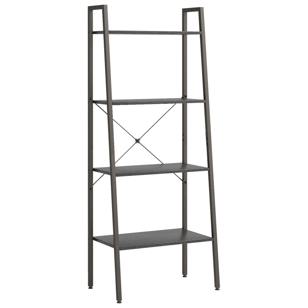 Scaffale Autoportante con 4 Ripiani Nero 56x35x140 cm - homemem39