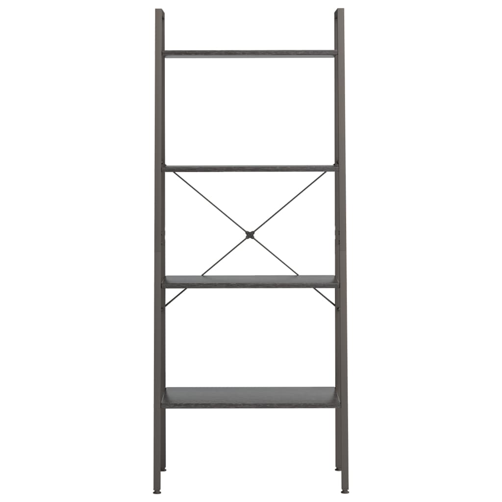 Scaffale Autoportante con 4 Ripiani Nero 56x35x140 cm - homemem39