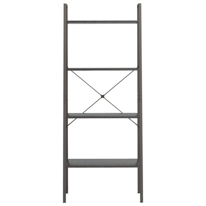 Scaffale Autoportante con 4 Ripiani Nero 56x35x140 cm - homemem39