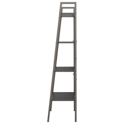 Scaffale Autoportante con 4 Ripiani Nero 56x35x140 cm - homemem39