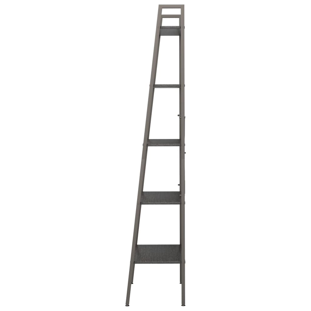 Scaffale Autoportante con 5 Ripiani Nero 56x35x174 cm - homemem39