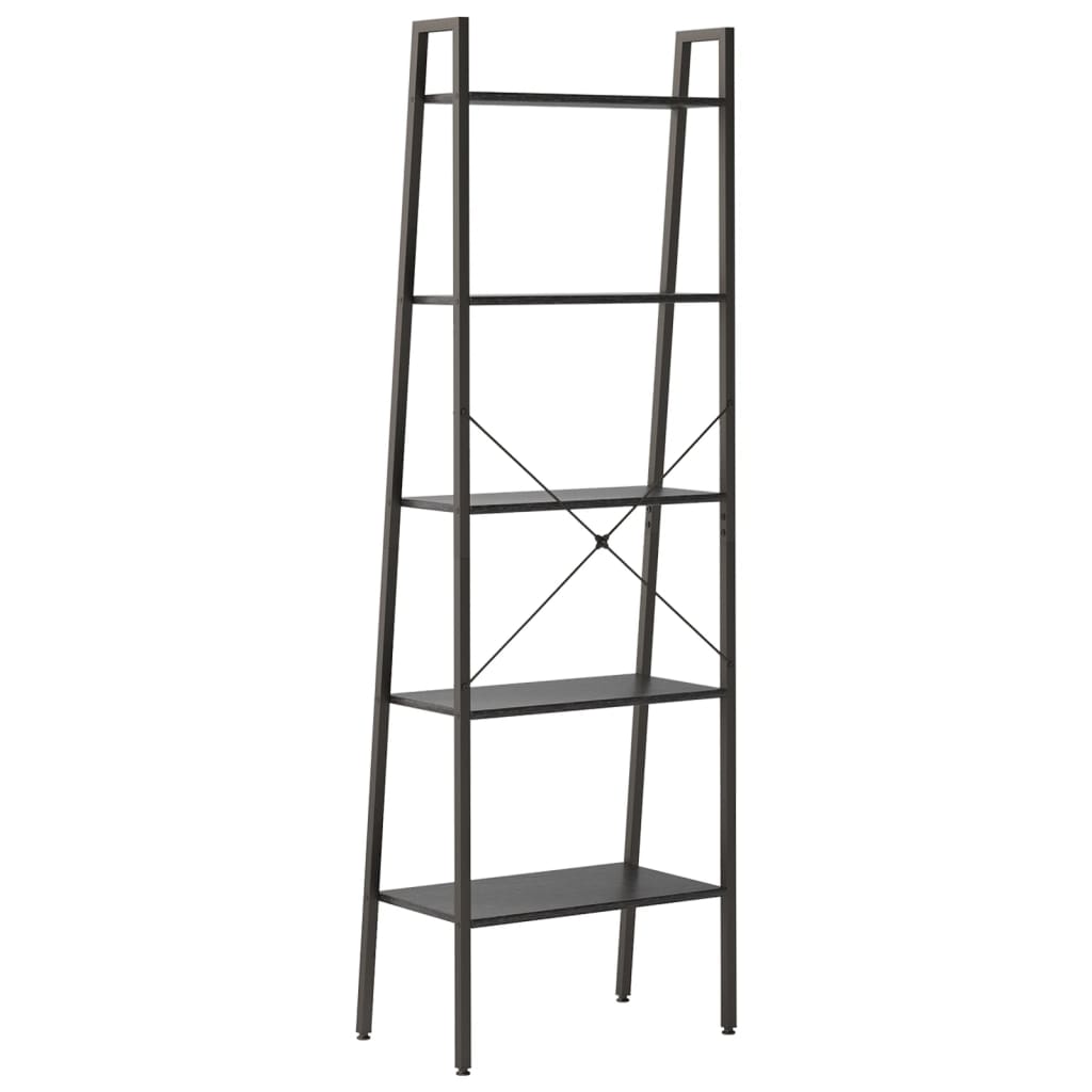 Scaffale Autoportante con 5 Ripiani Nero 56x35x174 cm - homemem39