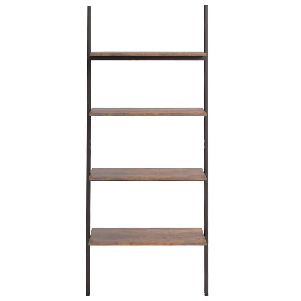 Scaffale Pendente 4 Livelli Marrone Scuro e Nero 64x34x150,5cm - homemem39