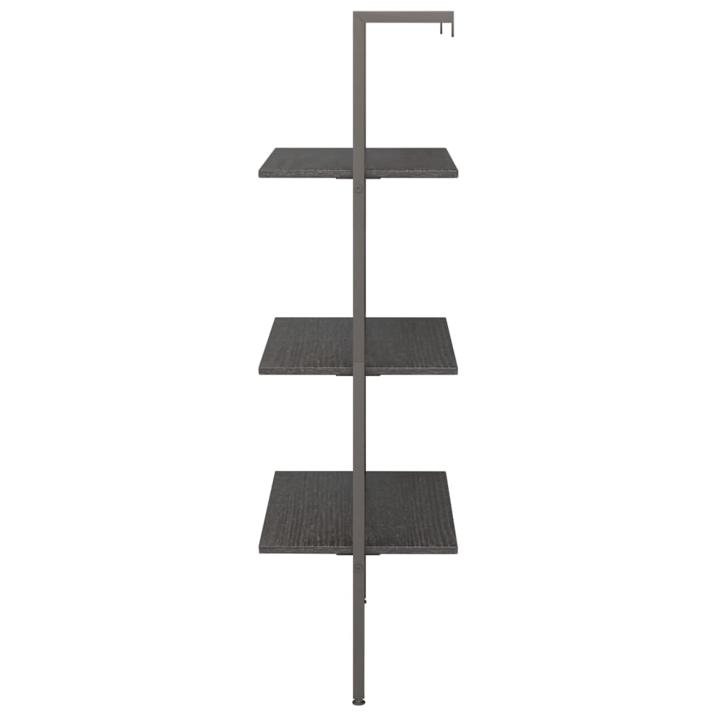 Scaffale Pendente a 3 Livelli Nero 64x35x120,5 cm - homemem39