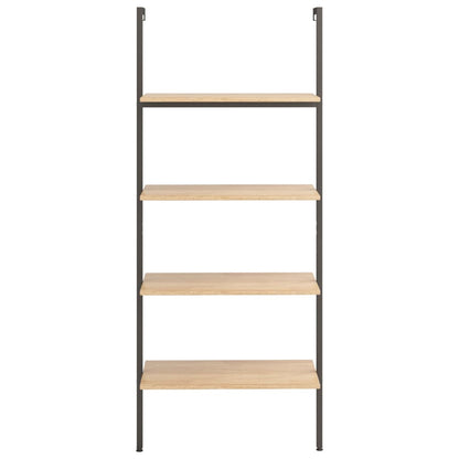 Scaffale Pendente 4 Livelli Marrone Chiaro e Nero 64x35x152,5cm - homemem39