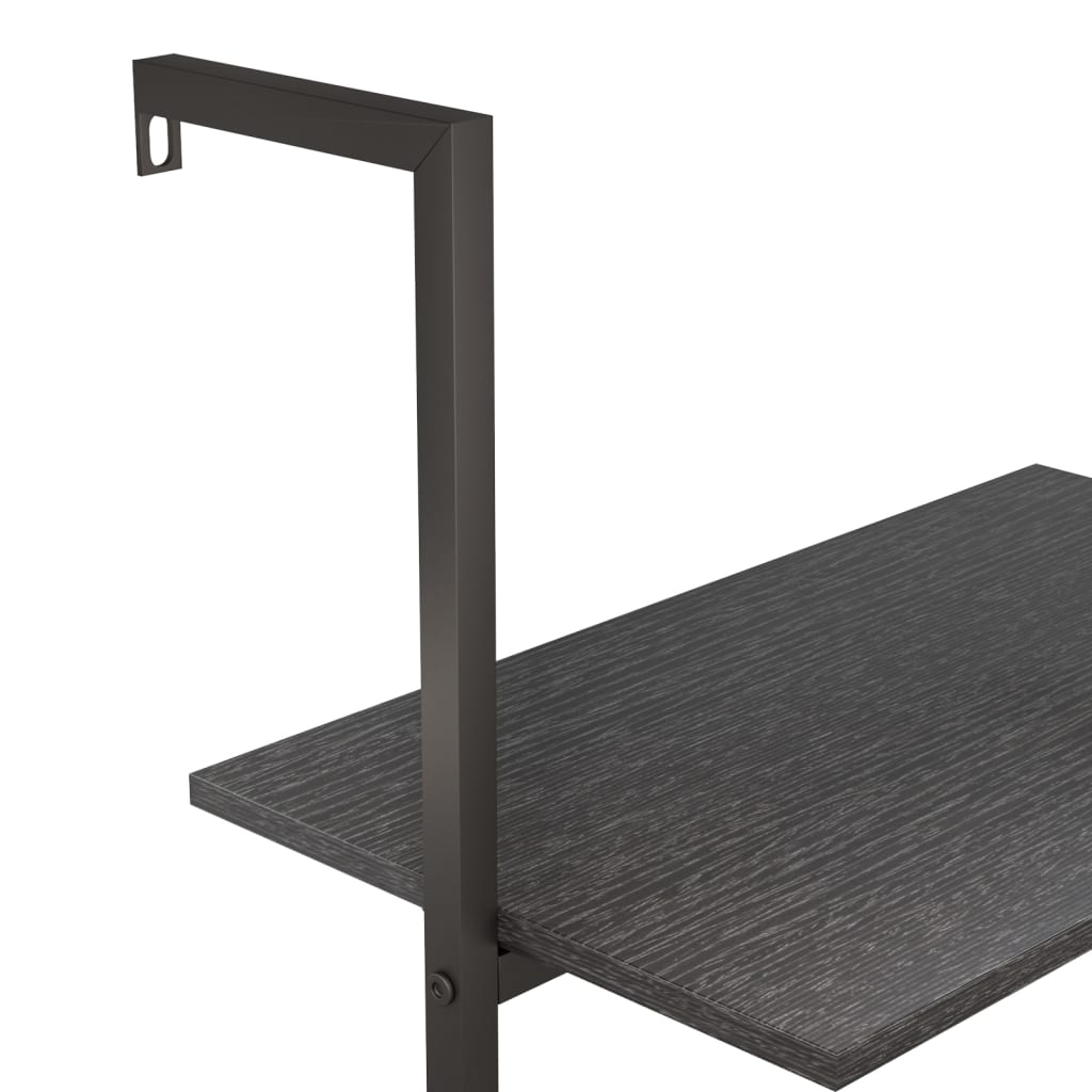 Scaffale Pendente a 4 Livelli Nero 64x35x152,5 cm - homemem39