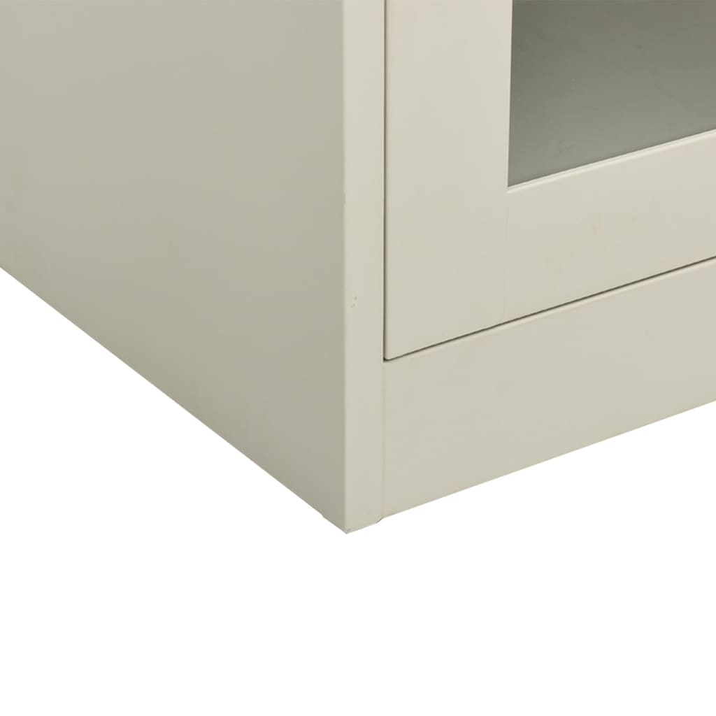 Armadio per Ufficio Grigio Chiaro 90x40x70 cm in Acciaio - homemem39