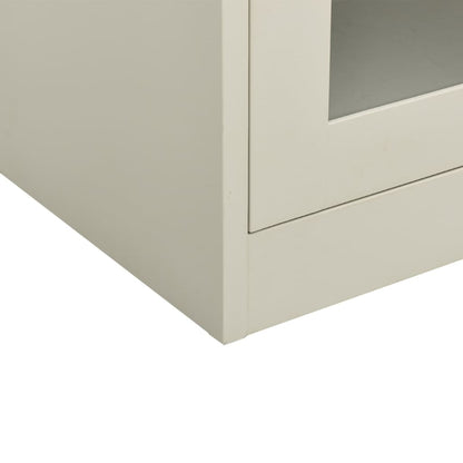 Armadio per Ufficio Grigio Chiaro 90x40x70 cm in Acciaio - homemem39