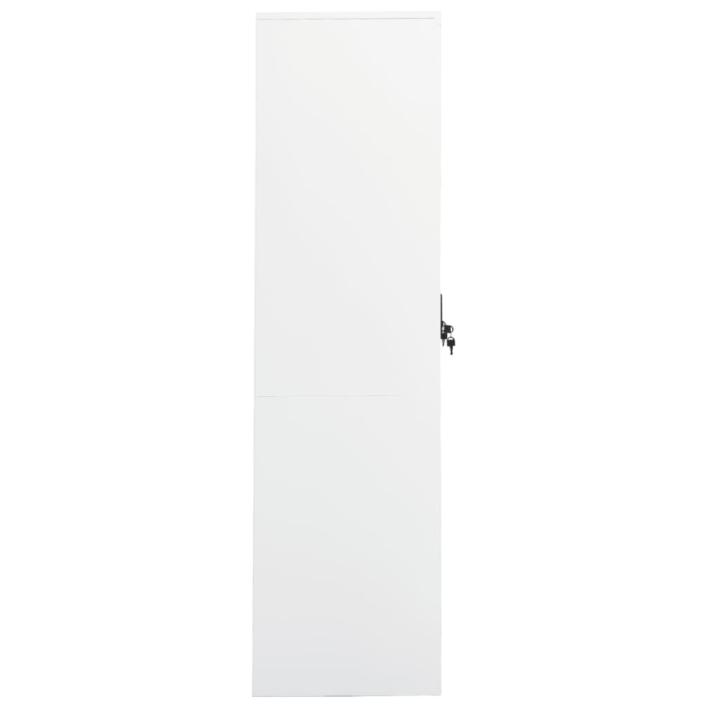 Armadio Bianco 80x50x180 cm in Acciaio - homemem39