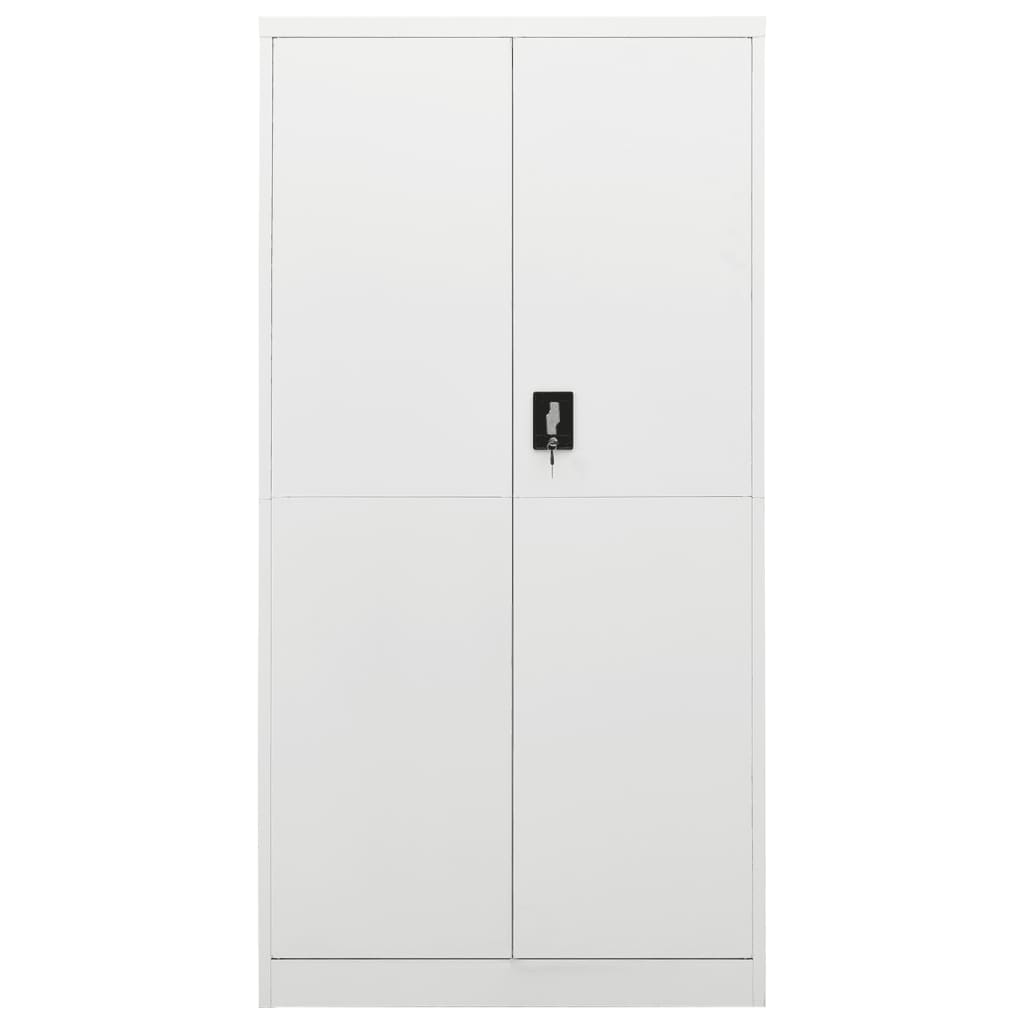 Armadio con Ripiani Bianco 90x40x180 cm in Acciaio - homemem39