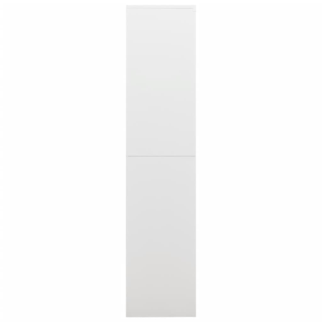 Armadio con Ripiani Bianco 90x40x180 cm in Acciaio - homemem39