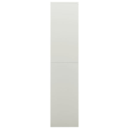 Armadio con Ripiani Grigio Chiaro 90x40x180 cm in Acciaio - homemem39