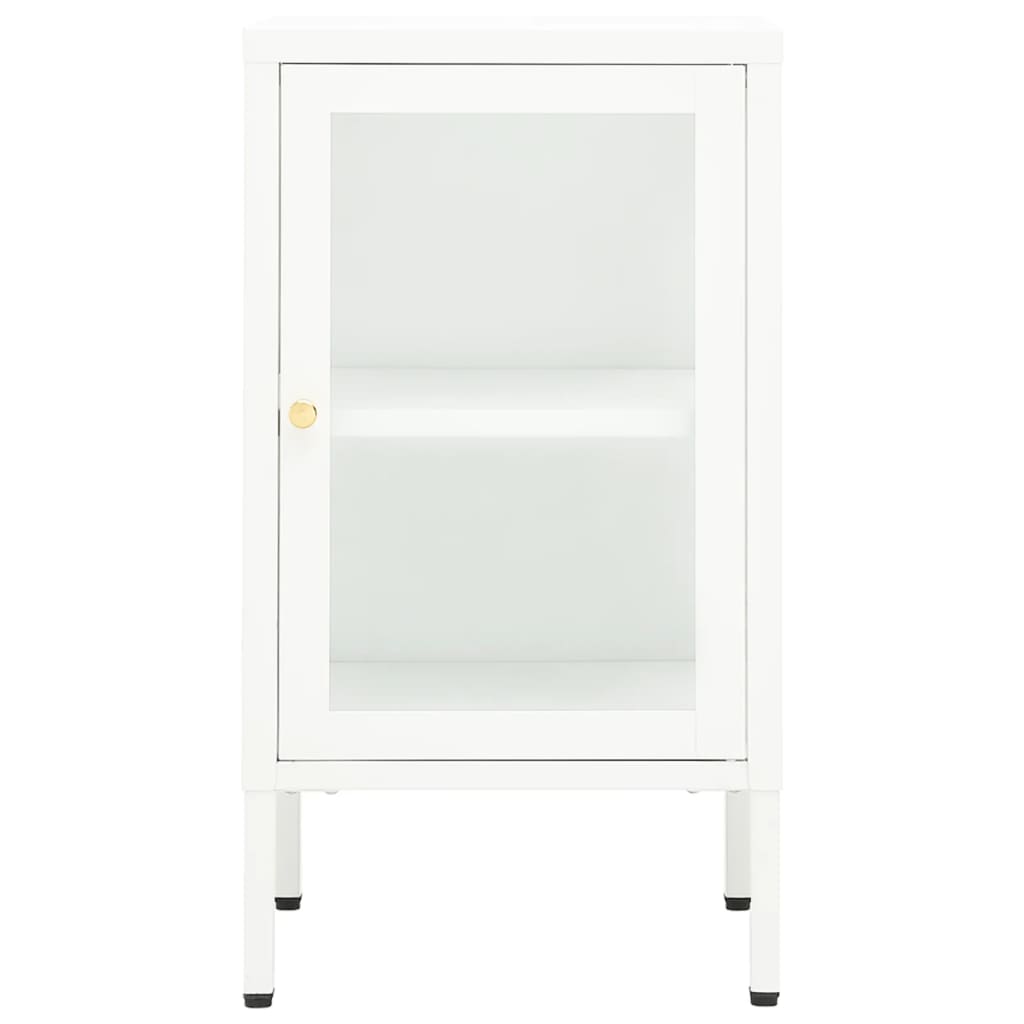 Credenza 38x35x70 cm Metallo e Vetro - homemem39