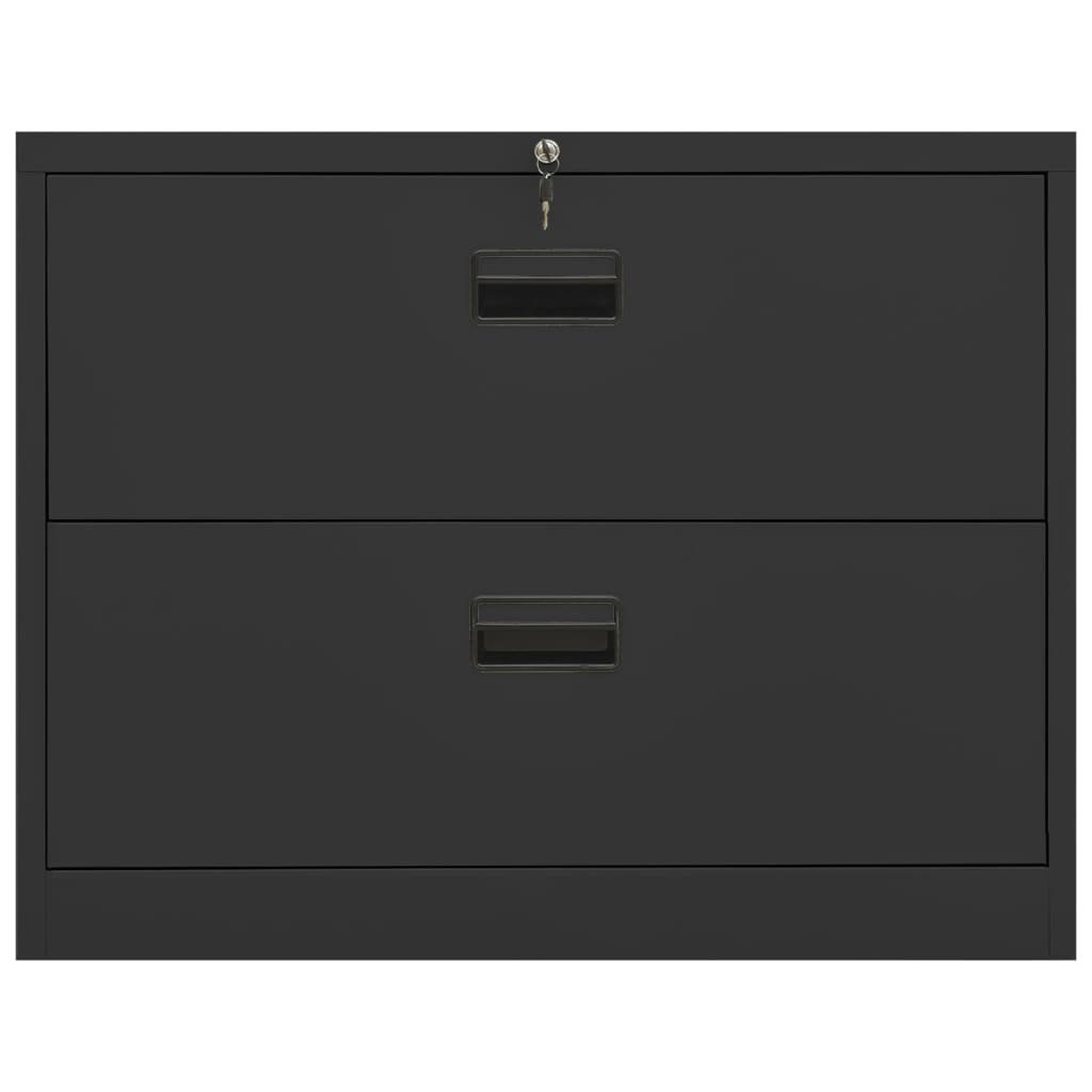 Armadio Classificatore Antracite 90x46x72,5 cm in Acciaio - homemem39