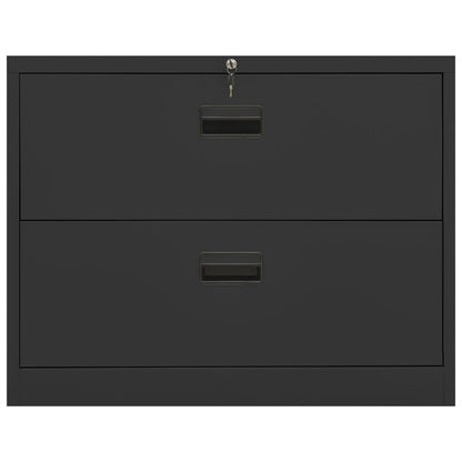 Armadio Classificatore Antracite 90x46x72,5 cm in Acciaio - homemem39