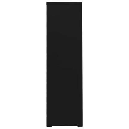 Armadio Classificatore Nero 90x46x164 cm in Acciaio - homemem39